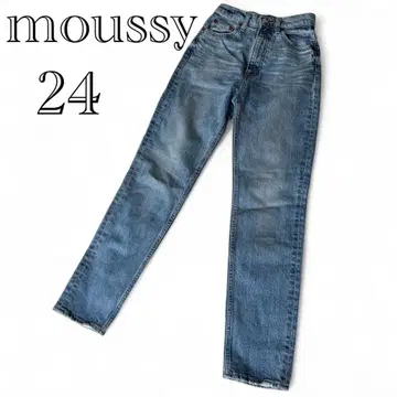 MOUSSY 스키니 데님 PLAIN JEANS 라이트 블루 팬츠