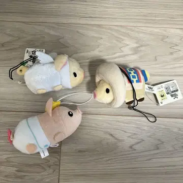 몬헌 푸기 봉제 인형 키링 3개 세트 레어