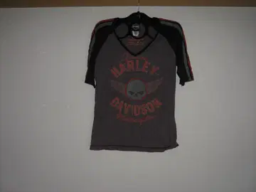 Harley Davidson 스컬 로고 티셔츠