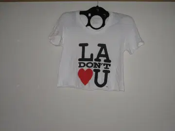LA DON'T U 크롭 티셔츠 화이트