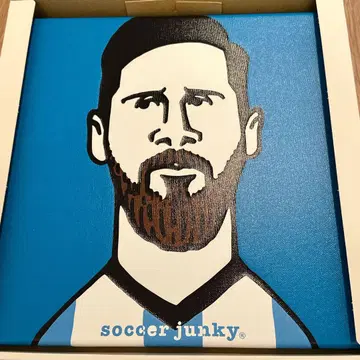 soccer junky x jerry 메시 아트 패널 천재의 증명 사진