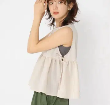 스튜디오 클립 린넨 같은 개더 베스트