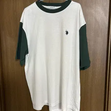 POLO 화이트 그린 T셔츠