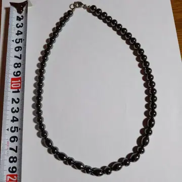 파워 스톤 헤마타이트 목걸이 약 50cm
