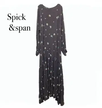 Spick & Span 스픽앤스팬 꽃무늬 원피스 브라운