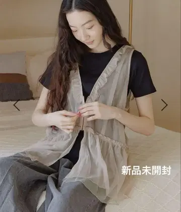 니코앤드 모듬 프릴 튤 베스트 F 새상품