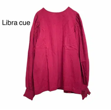 리브라큐 Libra cue 소매 볼륨 블라우스 보르도