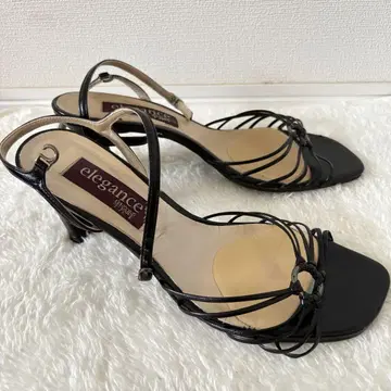 히미코 엘레강스 히미코 샌들 뮬 블랙 24cm