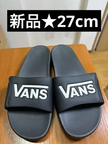 VANS 블랙 슬라이드 샌들