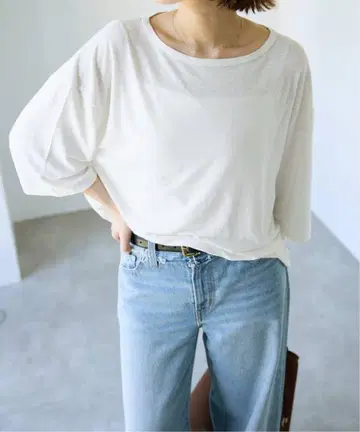 SLOBE IENA 린넨 혼방 저지 BIG TEE