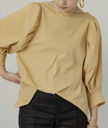 Loungedress 7분 소매 퍼프 슬리브 블라우스