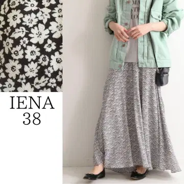 [IENA/이에나] 조젯 플라워 프린트 맥시 스커트 38 사이즈