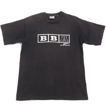 Vintage 90s USA제 페이드 블랙 다크 그레이 티셔츠