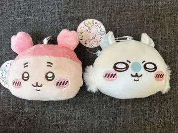 치이카와 봉제 인형 패스 케이스 파우치 게 모몽가 헌책방 세트