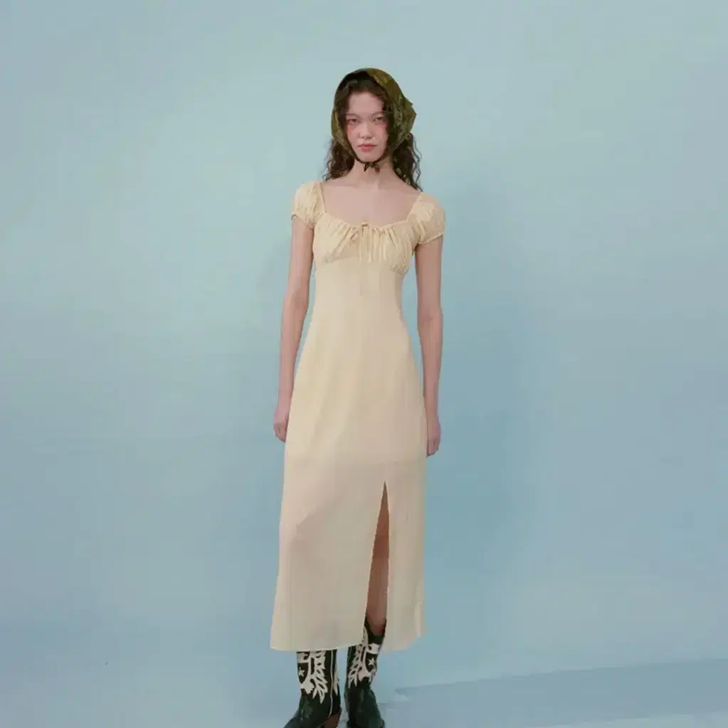 lew Seoul] Cottage Stripe Puff Dress Pink on Bunjang Global