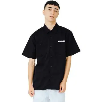 X-LARGE 블랙 워크 셔츠