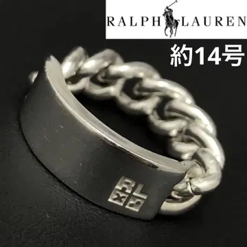 W062303-13) 랄프 로렌 925 Silver 체인 반지