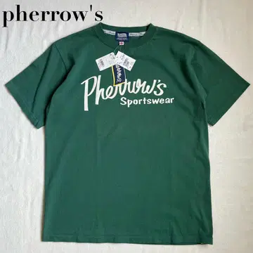 새상품 택 포함 pherrow's 페로우즈 티셔츠 M 녹색 그린