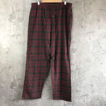 az192 구제 의류 체크 팬츠 파자마 팬츠 빨간색 그린 블랙 그레이