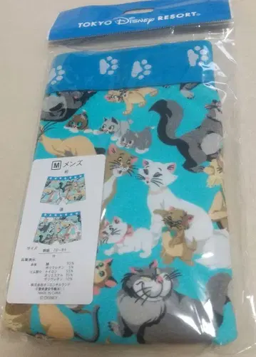 도쿄 디즈니 리조트 고양이 패턴 복서 팬츠 M 사이즈