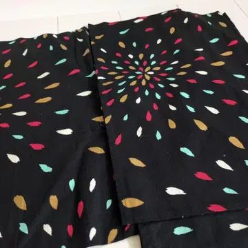 불꽃놀이 무늬 블랙 유카타와 오비 세트 판매