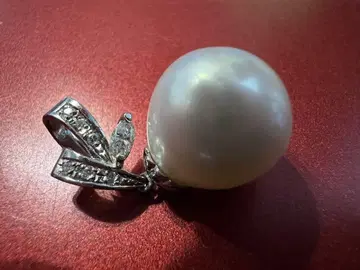 화이트 펄 리본 참