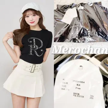 새상품 다리치 DR 비쥬 리브 니트탑 블랙