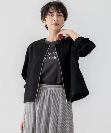 23구 [워셔블] 린넨 레이온 스트레치 블루종 블랙