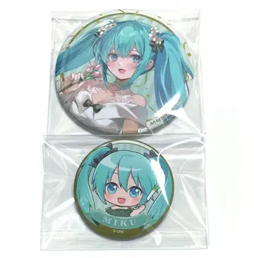 하츠네 미쿠 캔뱃지 16번째 생일 복권 파티 드레스 보컬로이드