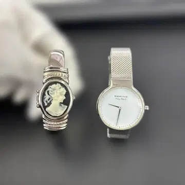 Bering 실버 메쉬 벨트 시계