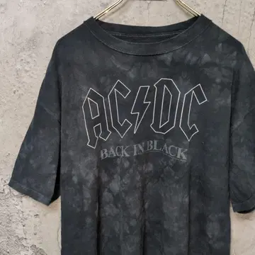 밴딩 티셔츠 AC/DC BACK IN BLACK 타이다이 티셔츠 2019