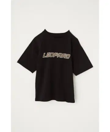 LAGUAGEM LEOPARD 로고 블랙 반팔 티셔츠