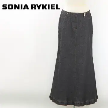 B7006 새상품급 소니아리키엘 큐빅 데님 스커트 40