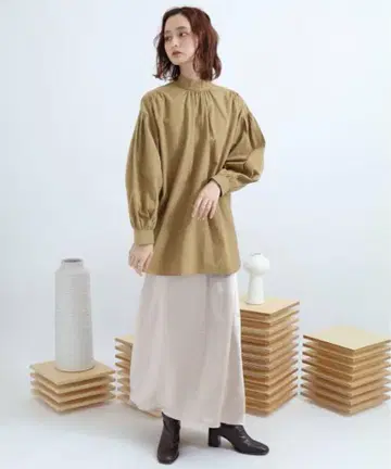 SENSE OF PLACE * 빈티지 새틴 스커트