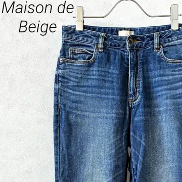 Maison de Beige 데님 팬츠 테이퍼드 스트레치 심플