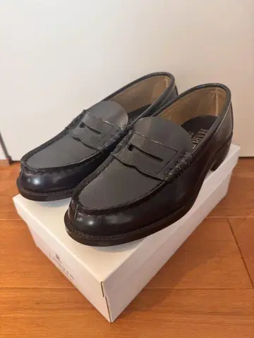 HARUTA 로퍼 25cm 블랙 3E
