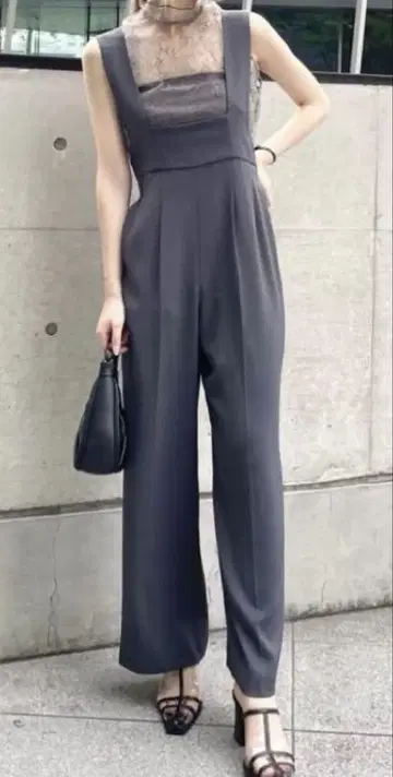 코코딜 서스펜더 하이웨스트 팬츠
