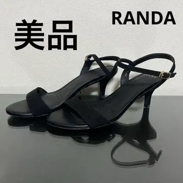 RANDA 블랙 스트랩 샌들 L