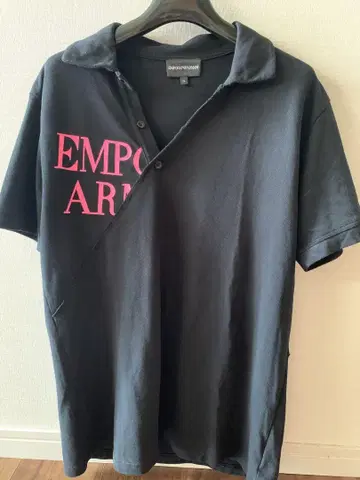 엠포리오 아르마니 EMPORIO ARMANI 피케 셔츠 XL 블랙