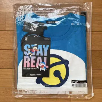 [ 레어 ] STAY REAL (메이데이) 도라에몽 티셔츠