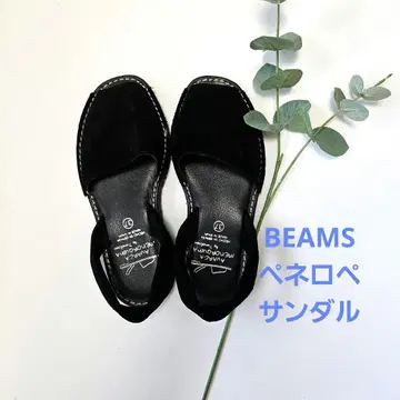 BEAMS PENELOPE / 스웨이드 샌들 37