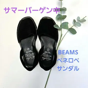 BEAMS PENELOPE / 스웨이드 샌들 37