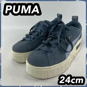 푸마 24cm 메이즈 웨지 스웨이드 통굽 스니커즈