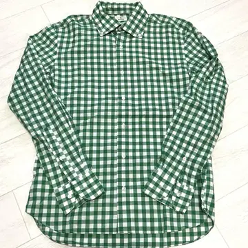 EDIFICE THOMAS MASON 원단 깅엄 체크 셔츠