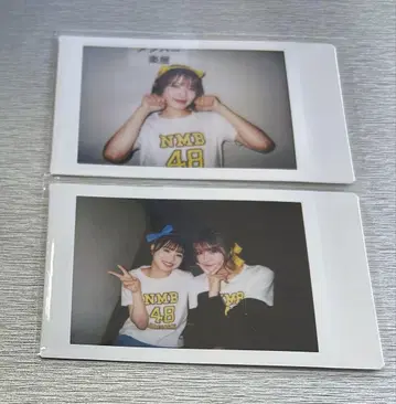 NMB48 폴라로이드 코지마 카린 미즈타 시오리 2장 세트 익명 배송