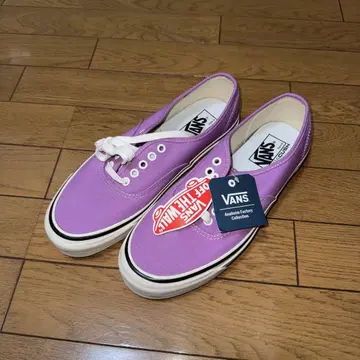 미사용품 VANS 퍼플 애너하임 어센틱 44 스니커즈