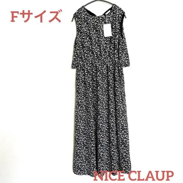 continuer de NICE CLAUP 꽃무늬 슬리브리스 원피스 F
