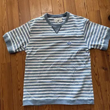 DUFFER INDIGO 스트라이프 두꺼운 원단 티셔츠 M