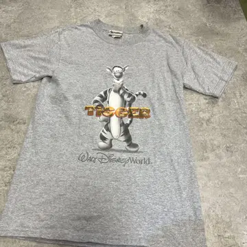 구제 의류 디즈니 TIGGER 티거 캐릭터 티셔츠 그레이 S