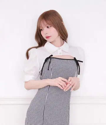 아프레 주르 숏 볼레로 블라우스 화이트 프리 사이즈